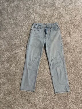 Abercrombie & Fitch Light Blue Ultra High Rise Ankle Jeans